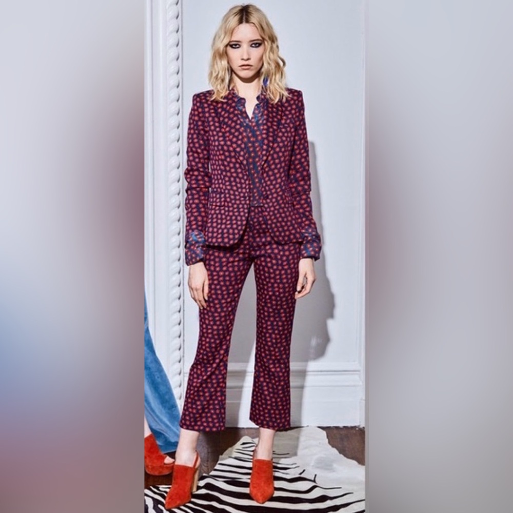 Alice + Olivia ‘Greyson’ Daisy 🌼 Print Blazer - Picture 2 of 7